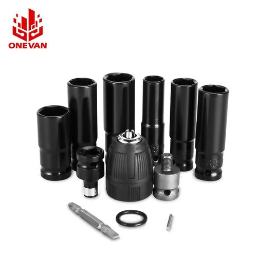 Onevan Heavy Duty Impact Wrench Socket Adapter Tool Kit