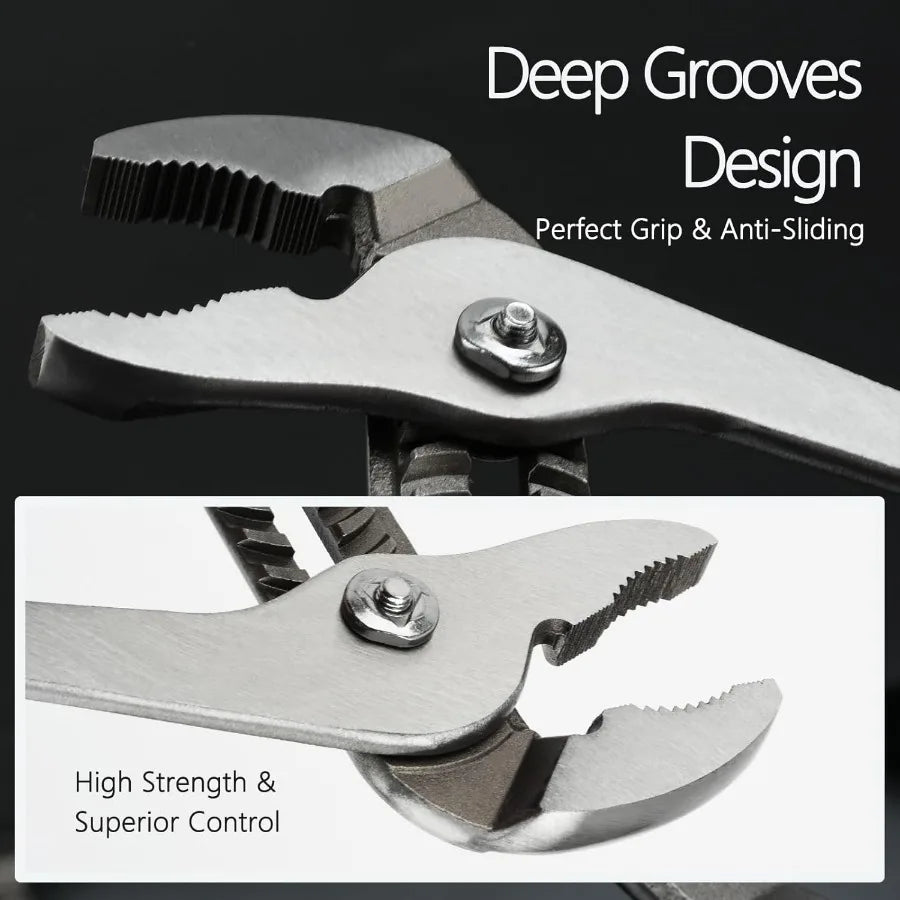 Professional Adjustable Tongue And Groove Pliers Set For Plumbing
