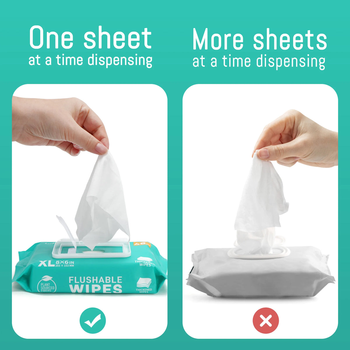 Flushable Thickened Wet Wipes For Personal And Household Cleaning
