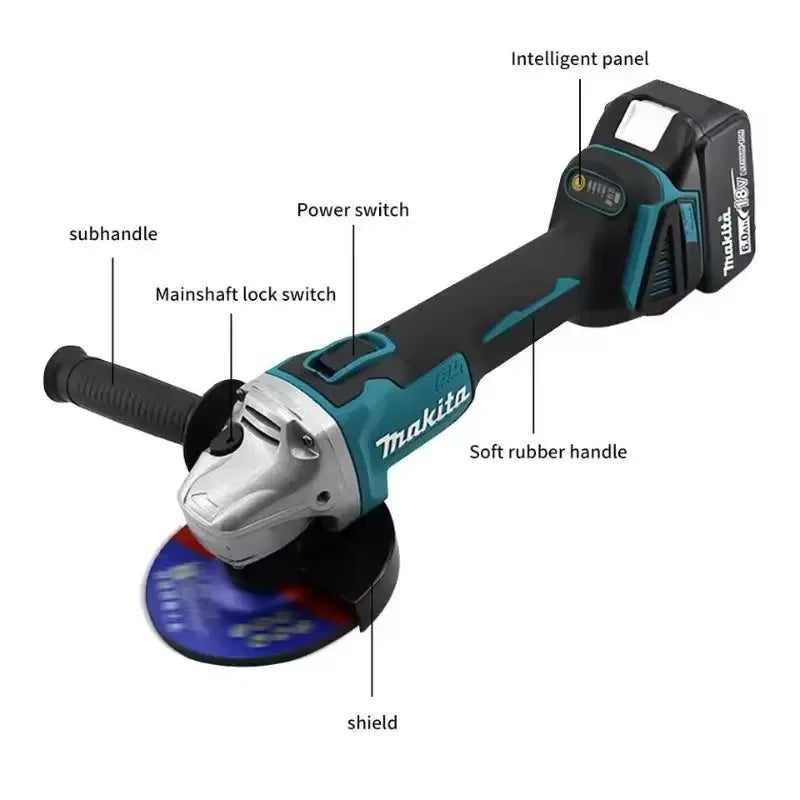 Makita Dga404 18v Brushless Cordless Angle Grinder Kit