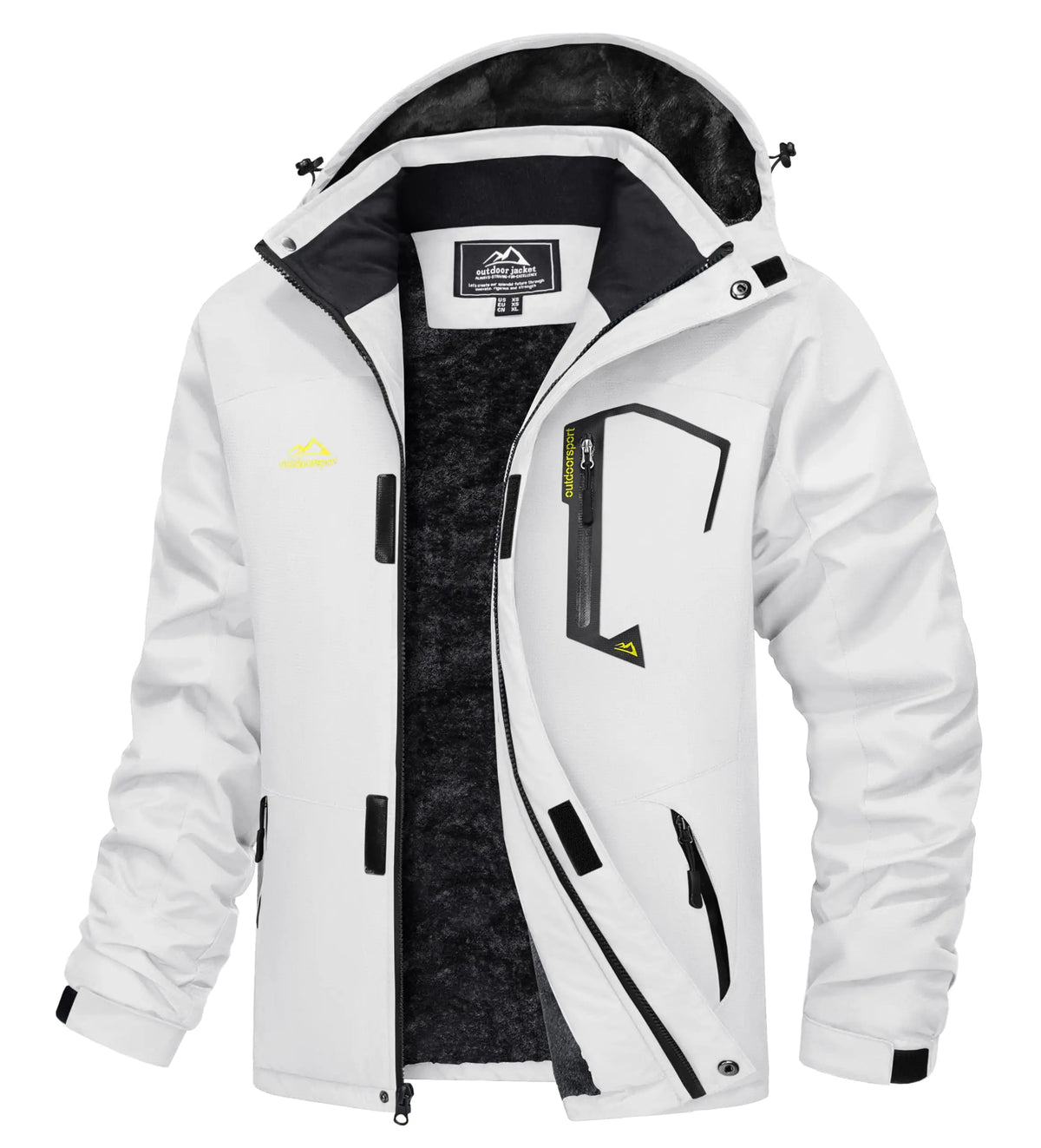 Cavva Men Fleece Lined Windproof Water Resistant Ski Jacket