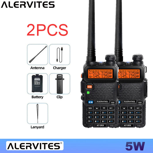 Alermites AT5RX Dual Frequency Portable Two Way Radio