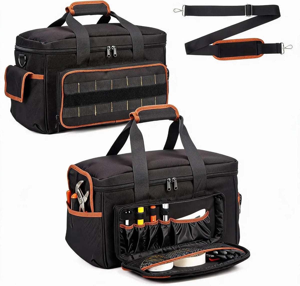Professional 20 Pocket Tool Bag With Durable Shoulder Strap