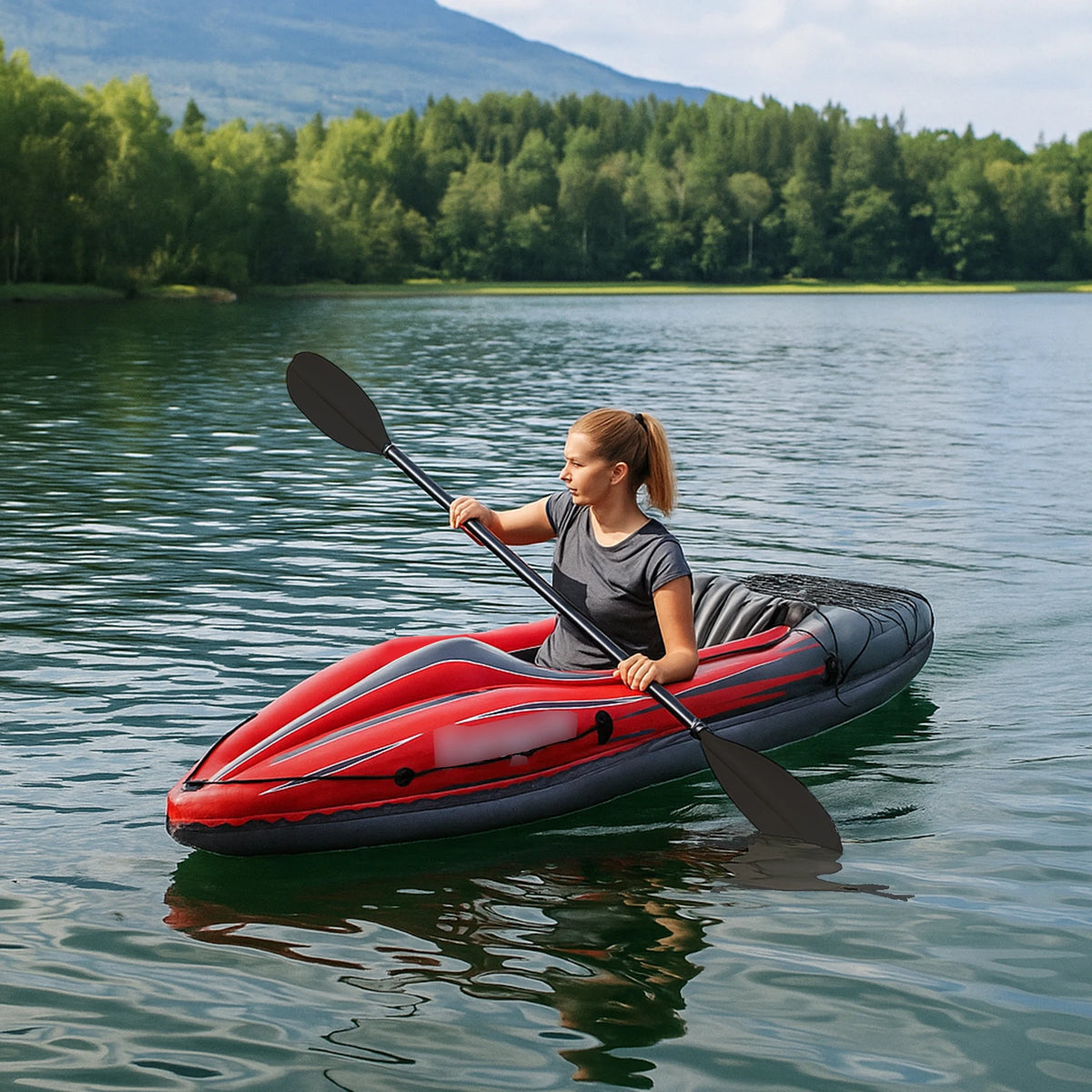 HHSJZWCY Inflatable Adult Fishing Kayak With Pump And Paddles