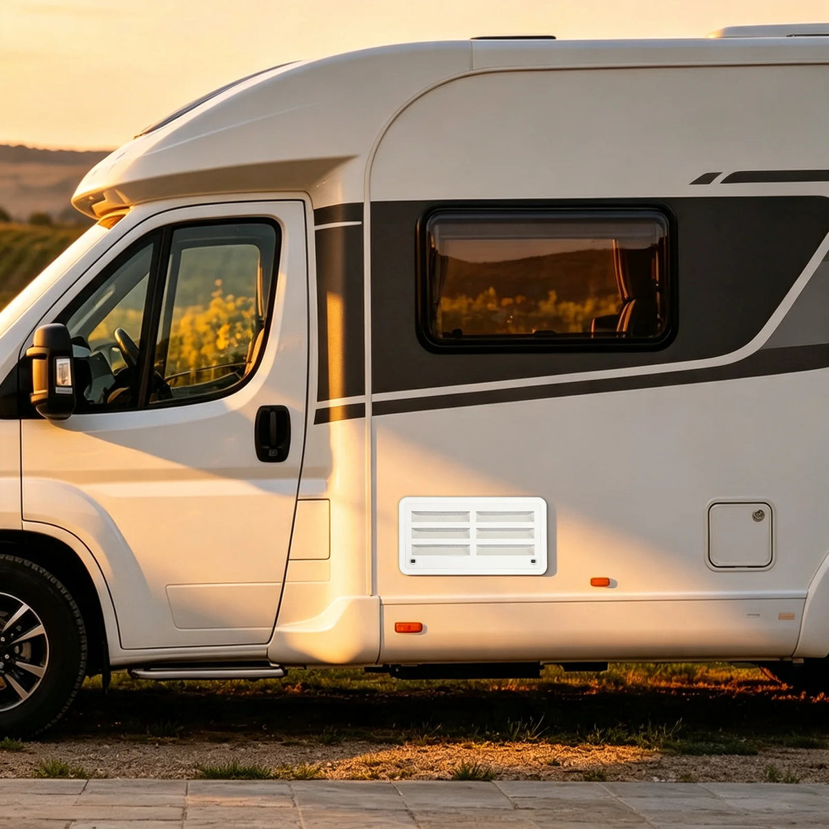 Bymaocar RV Fridge Vent Cover With Protective Mesh Grille