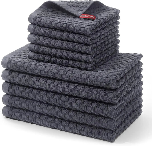 Absorbent Waffle Microfiber Cleaning Cloth For Kitchen And Bath
