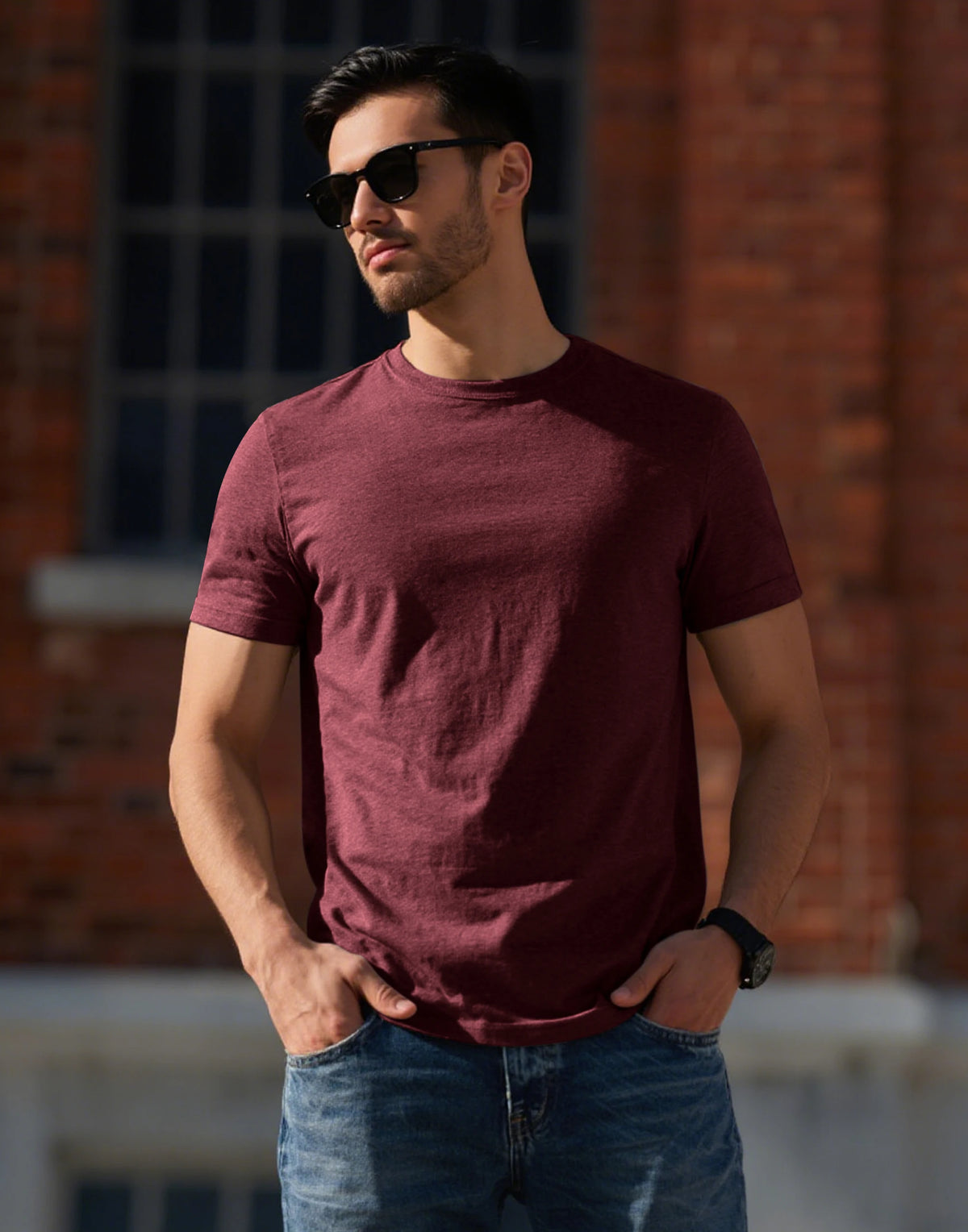 Pioneer Camp Men Bamboo Viscose Soft Crew Neck Casual Tshirt