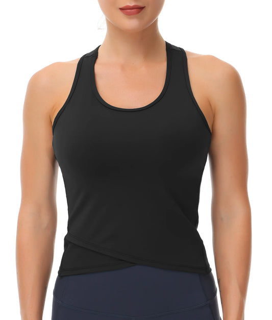 The Gym People Womens Racerback Workout Tank With Bra
