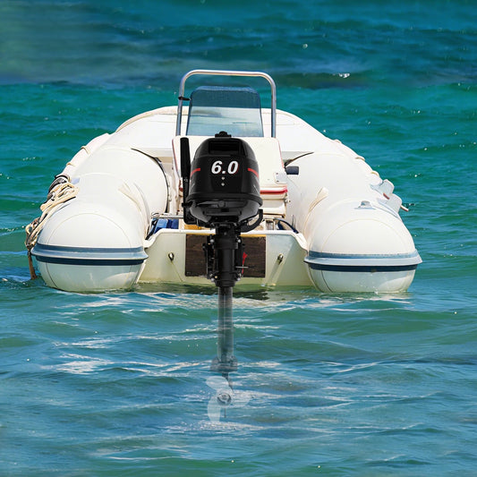 6HP Outboard Motor 102CC Short Shaft Water Cooled Boat Engine
