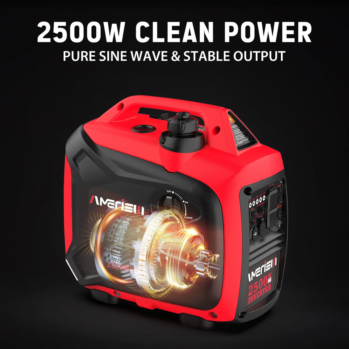 Powersmart 2500 Watt Portable Inverter Generator With Co Sensor