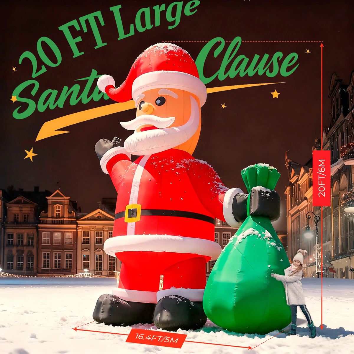 Led Outdoor Inflatable Santa Christmas Decoration Centerpiece