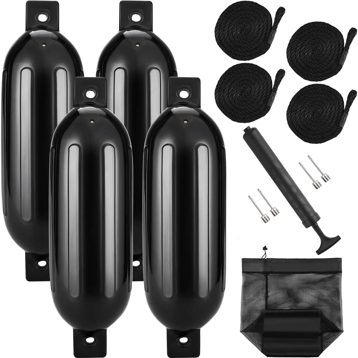 Inflatable Ribbed Boat Fenders With Complete Docking Kit