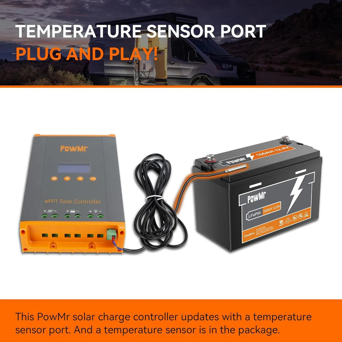 PowMr Mppt 60A Solar Charge Controller For Lithium Batteries