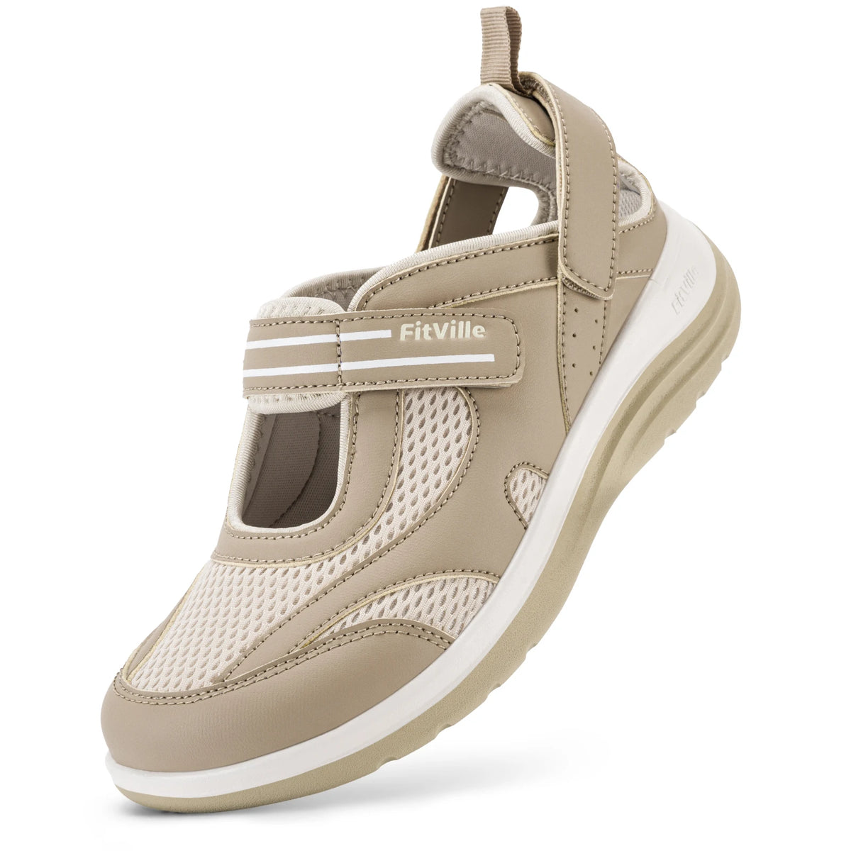 Fitville Womens Mary Jane Sandals Lightweight Breathable Walking Comfort