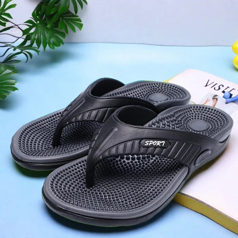 Men Casual Lightweight EVA Flip Flops With Arch Support
