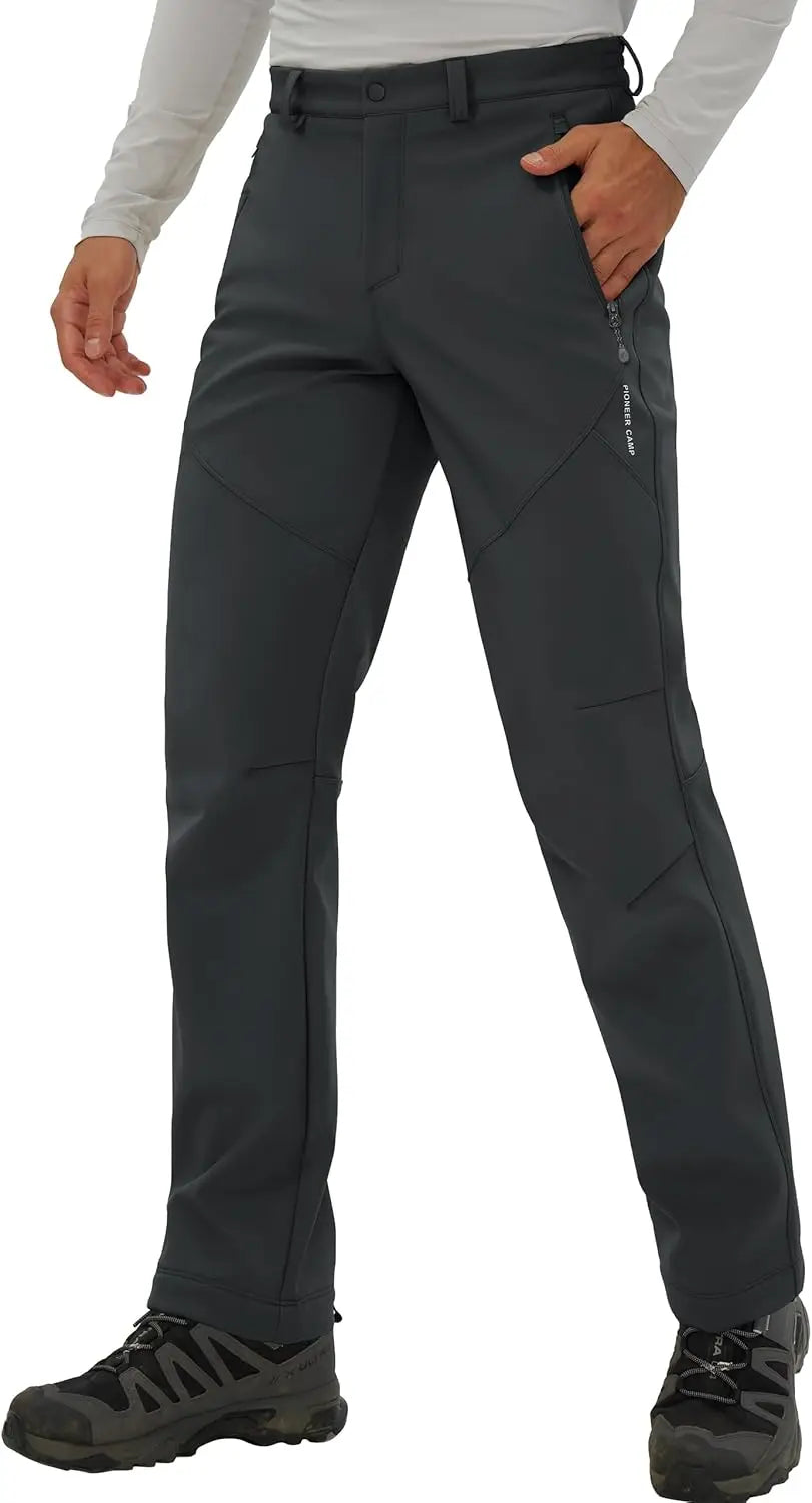 Pioneer Camp Men's Fleece Lined Softshell Hiking Pants