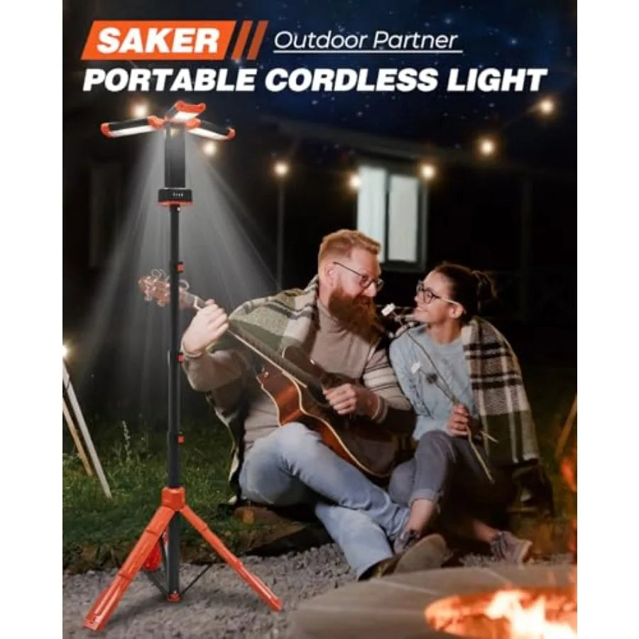 Portable Camping Lantern With Stand And Rechargeable Battery