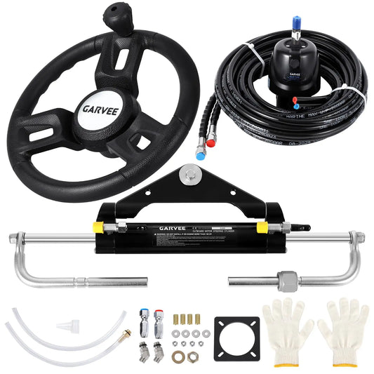 Universal Hydraulic Steering Kit For Outboard Motors With Helm