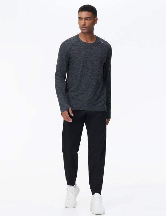 The Gym People Mens Moisture Wicking Long Sleeve Workout Shirt