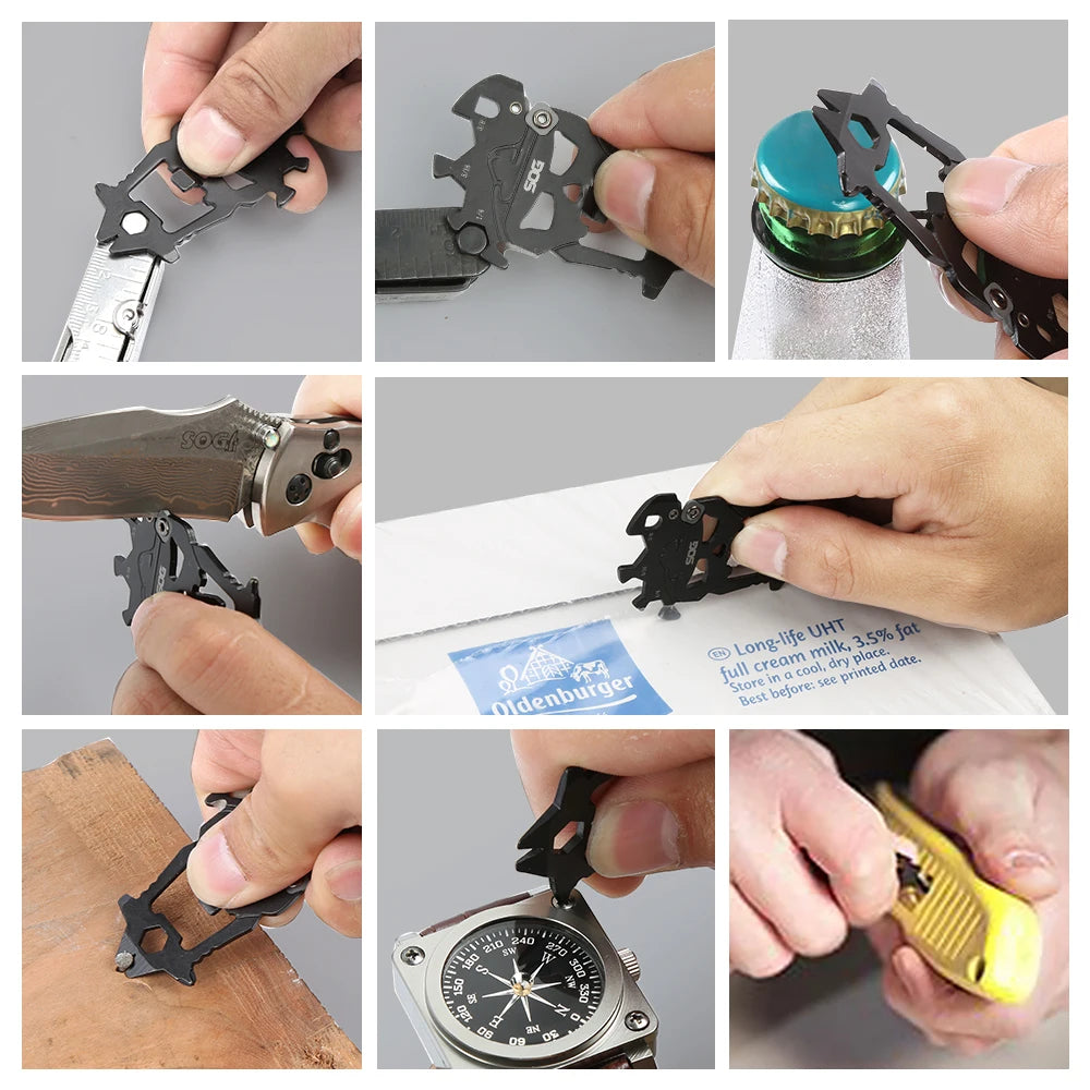 SOG MacV 12 Function Stainless Steel Pocket Multi Tool