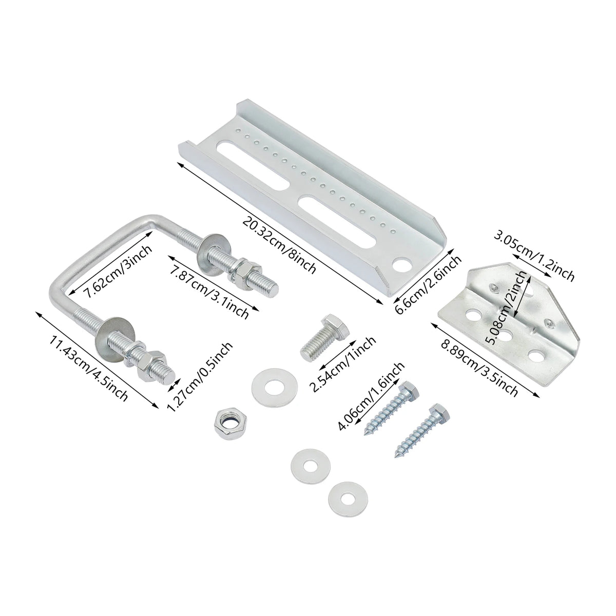 Heavy Duty Boat Trailer Swivel Top Bunk Support Brackets