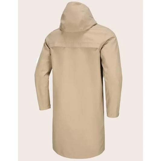 Men Waterproof Breathable Rain Jacket With Hood And Mesh Lining