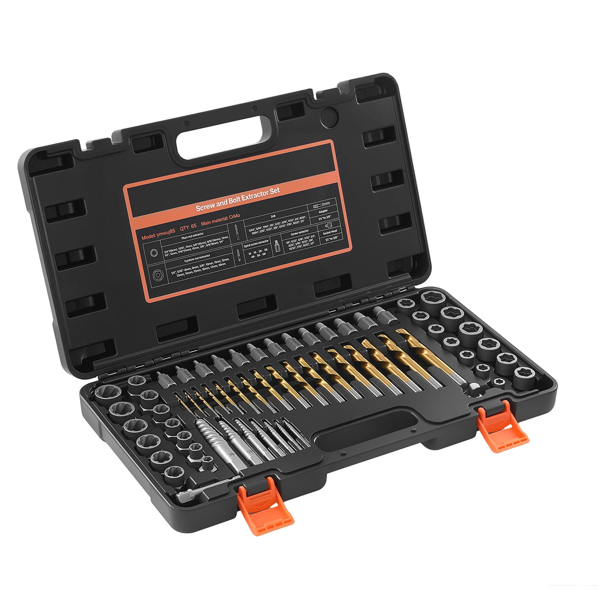 SucceBuy Screw And Bolt Extractor Set With Protective Case