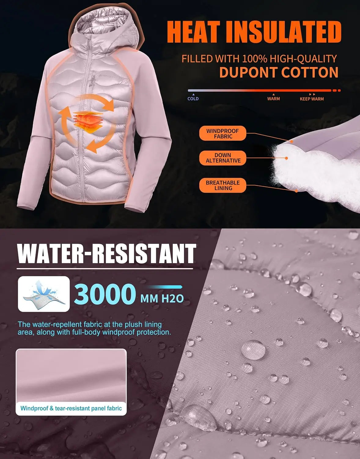 Pioneer Camp Women Packable Insulated Running Jacket