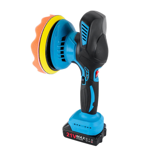 21V Cordless Car Buffer Polisher with 6-Speed Control