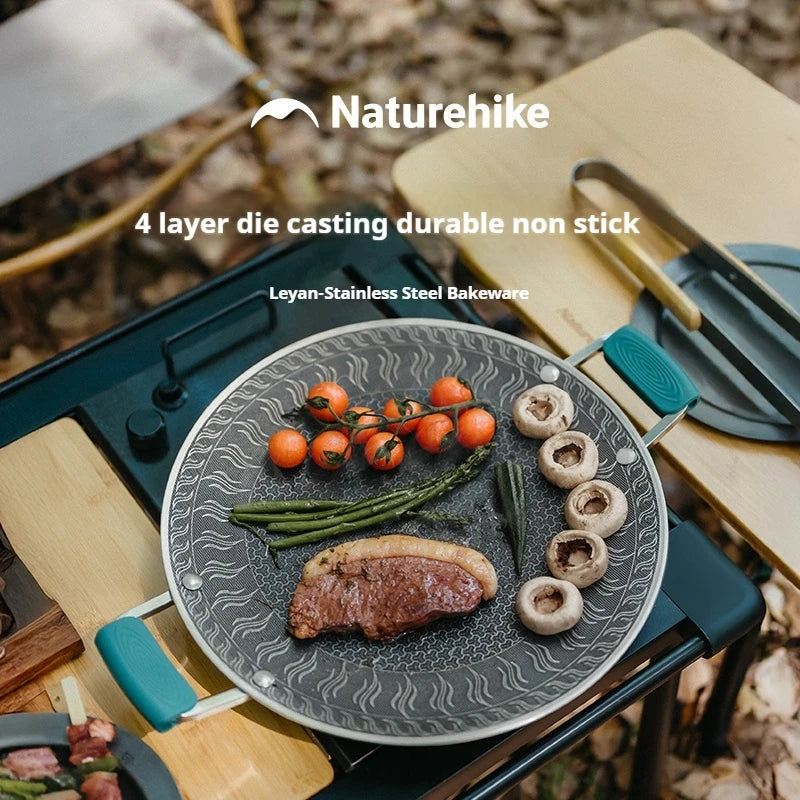 Naturehike Stainless Steel Camping Grill Pan With Handle