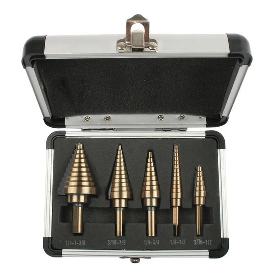Stonego Step Drill Bit Set For Precision Metal And Woodwork