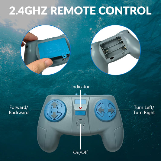 Exhobby Remote Control Shark Simulation Swimming Pool Toy For Kids