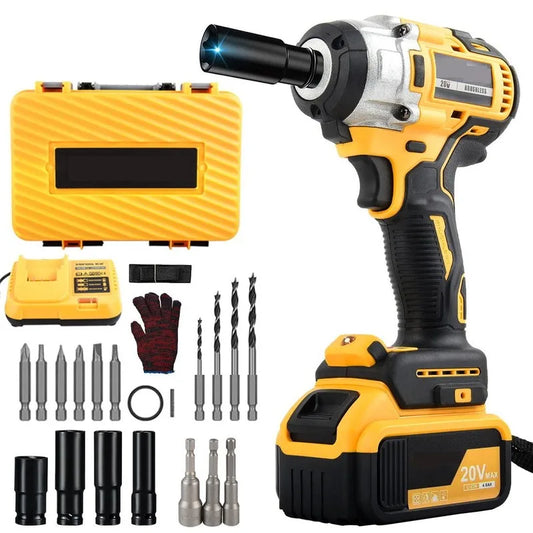 Cordless Brushless Impact Wrench, 1/2-Inch Drive, Variable Speed
