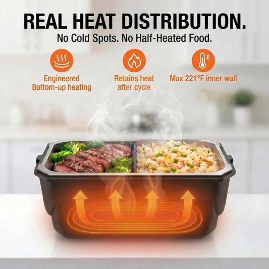 USB Rechargeable Food Warmer With Digital Timer And Display