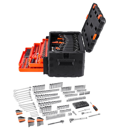 Comprehensive 450 Piece Mechanics Tool Set With Sockets And Wrenches