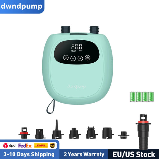 Dwndpump Electric SUP Pump 20 PSI With Rechargeable Battery