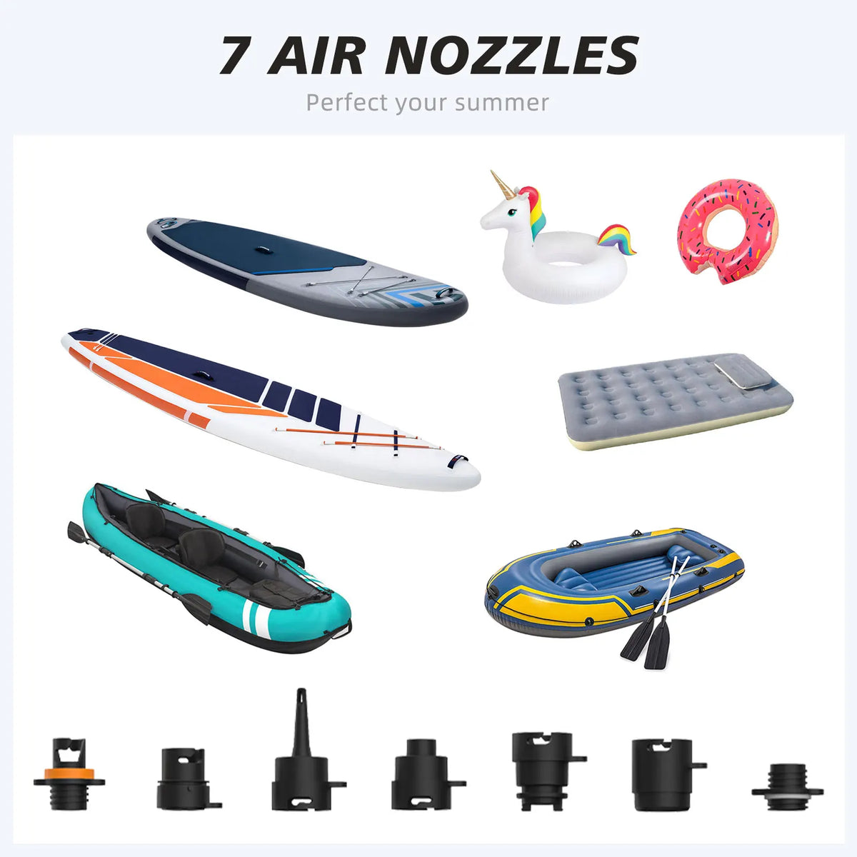 Airbank Rechargeable Electric Air Pump For Inflatable Surf Boards