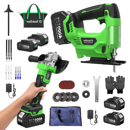 Taskstar Cordless Jigsaw and Angle Grinder Options