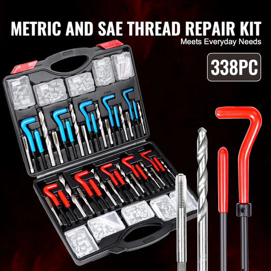 SucceBuy Helicoil Thread Repair Kit Featuring HSS Drill Bits Set