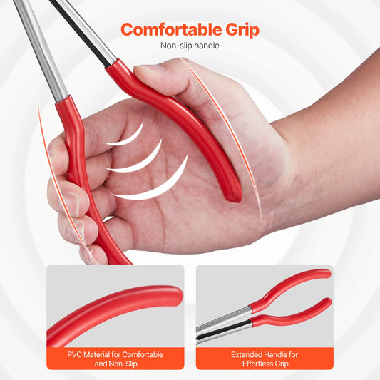 SucceBuy Professional Needle Nose And Diagonal Cutting Pliers Set