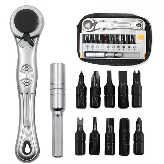 Stonego Portable Mini Ratchet Wrench And Screwdriver Kit