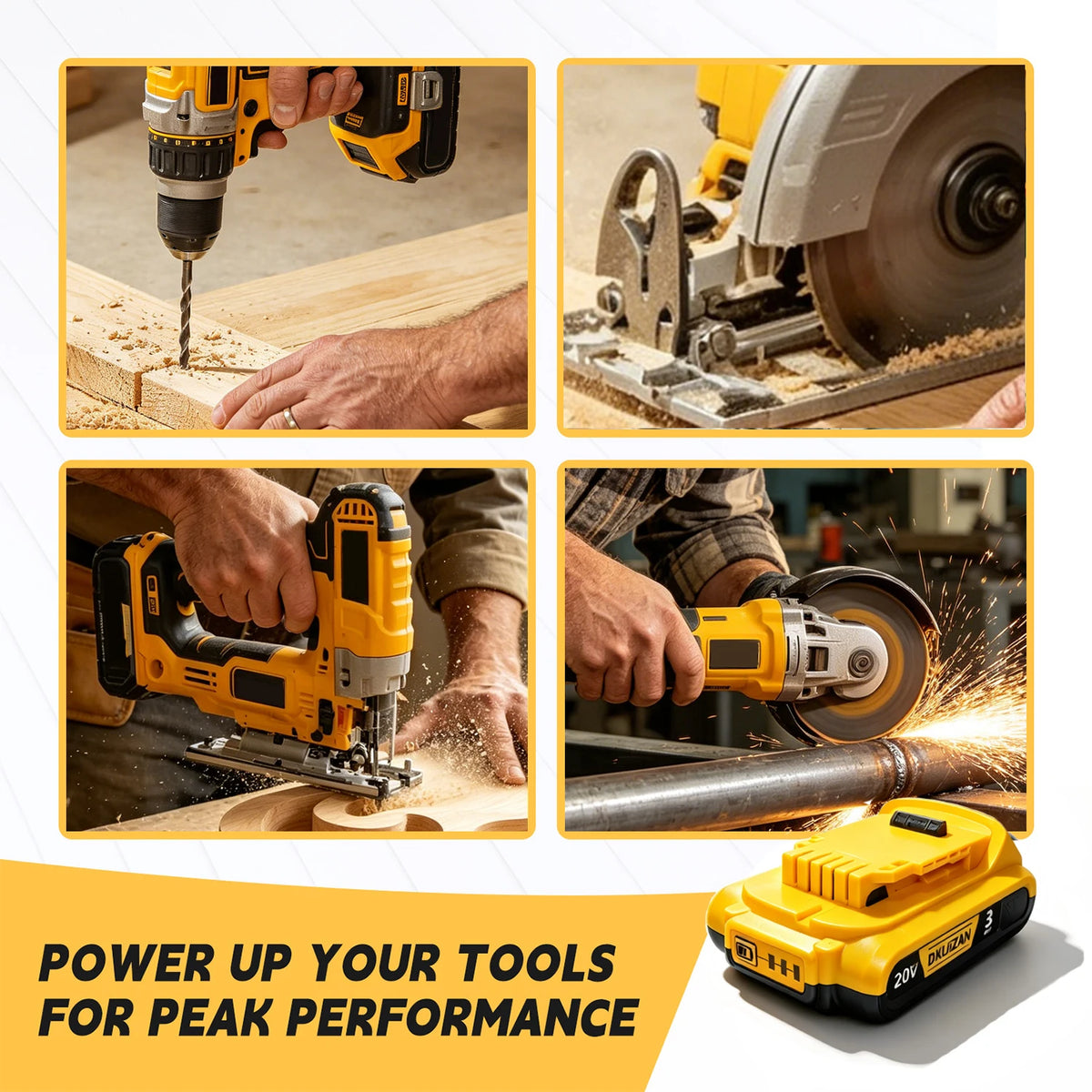 Rechargeable Replacement Battery For DeWalt Cordless Power Tools