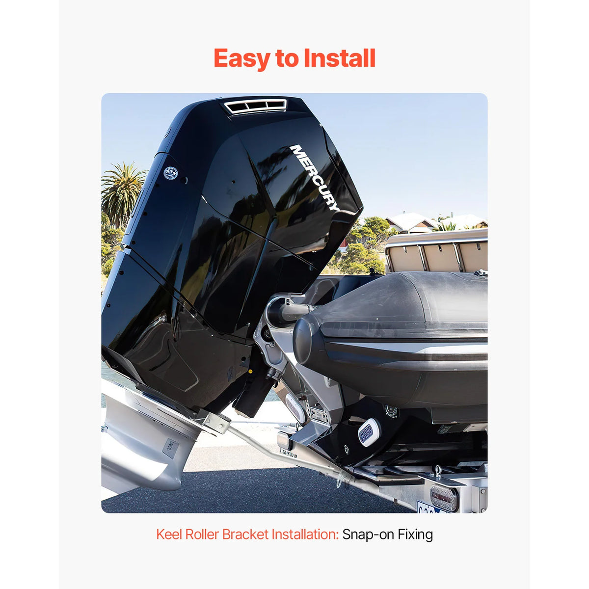 SucceBuy Adjustable Boat Transom Saver With Composite Head