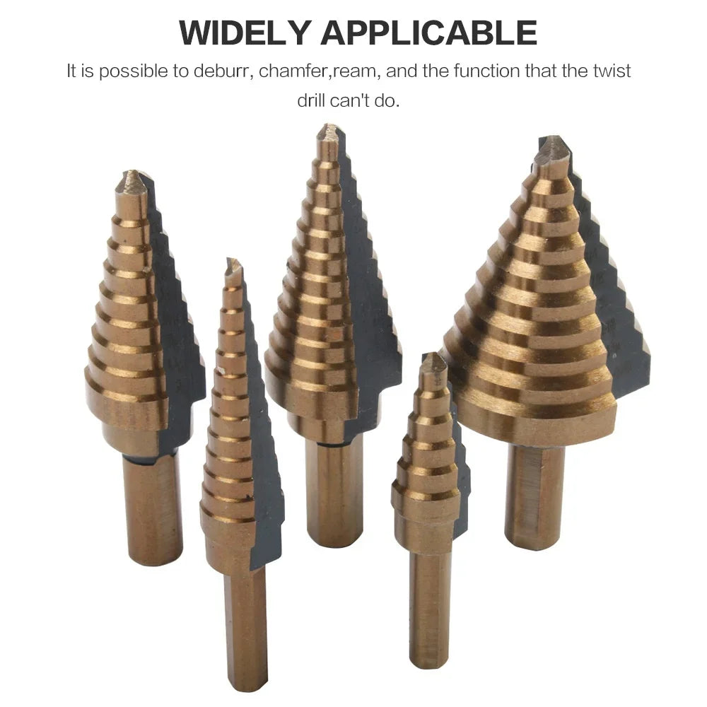 Stonego Step Drill Bit Set For Precision Metal And Woodwork