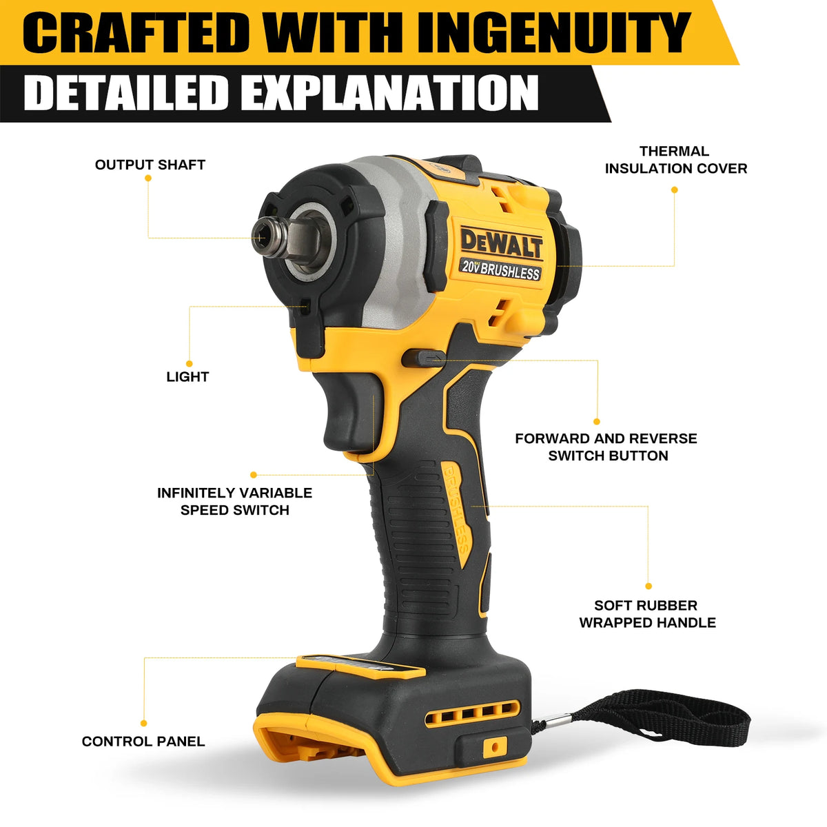 DeWalt DCF850 20V Max Brushless Cordless Impact Driver