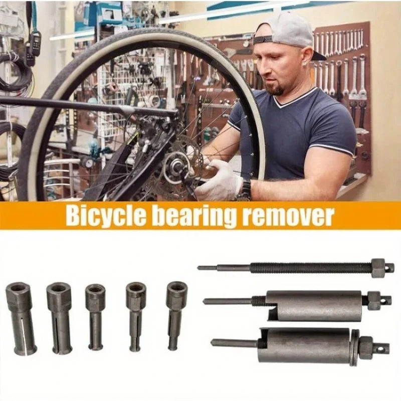 Bicycle Motorcycle Steel Bearing Puller Toolkit Disassembly Extraction Repair Set