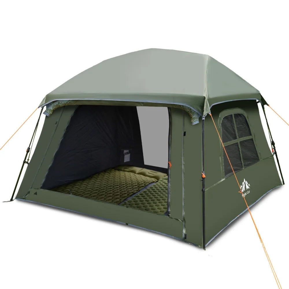 Night Cat Four Person Pop Up Blackout Cabin Camping Tent