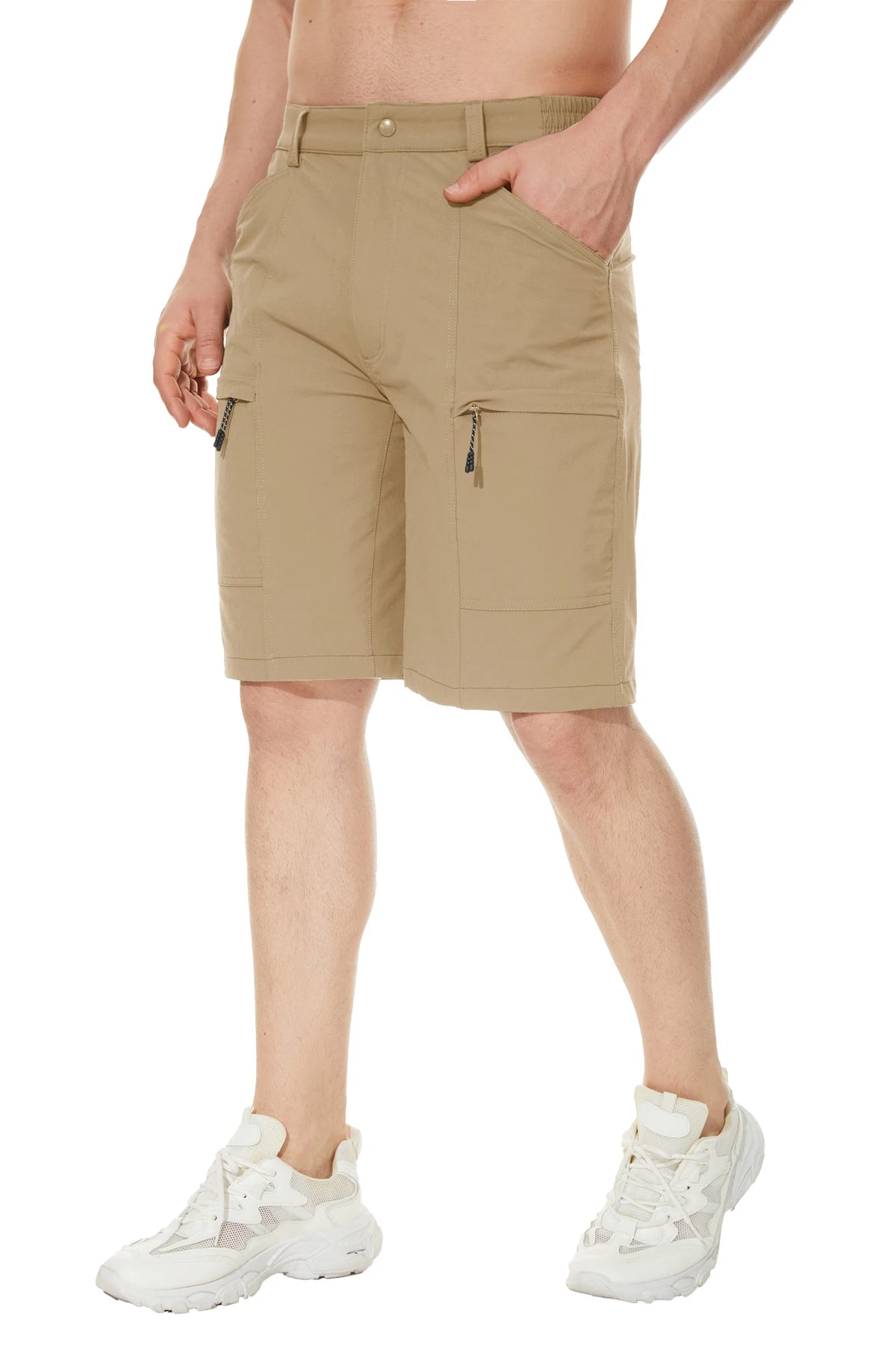 Men's Waterproof Cargo Shorts Quick Dry Multi Pocket Hiking