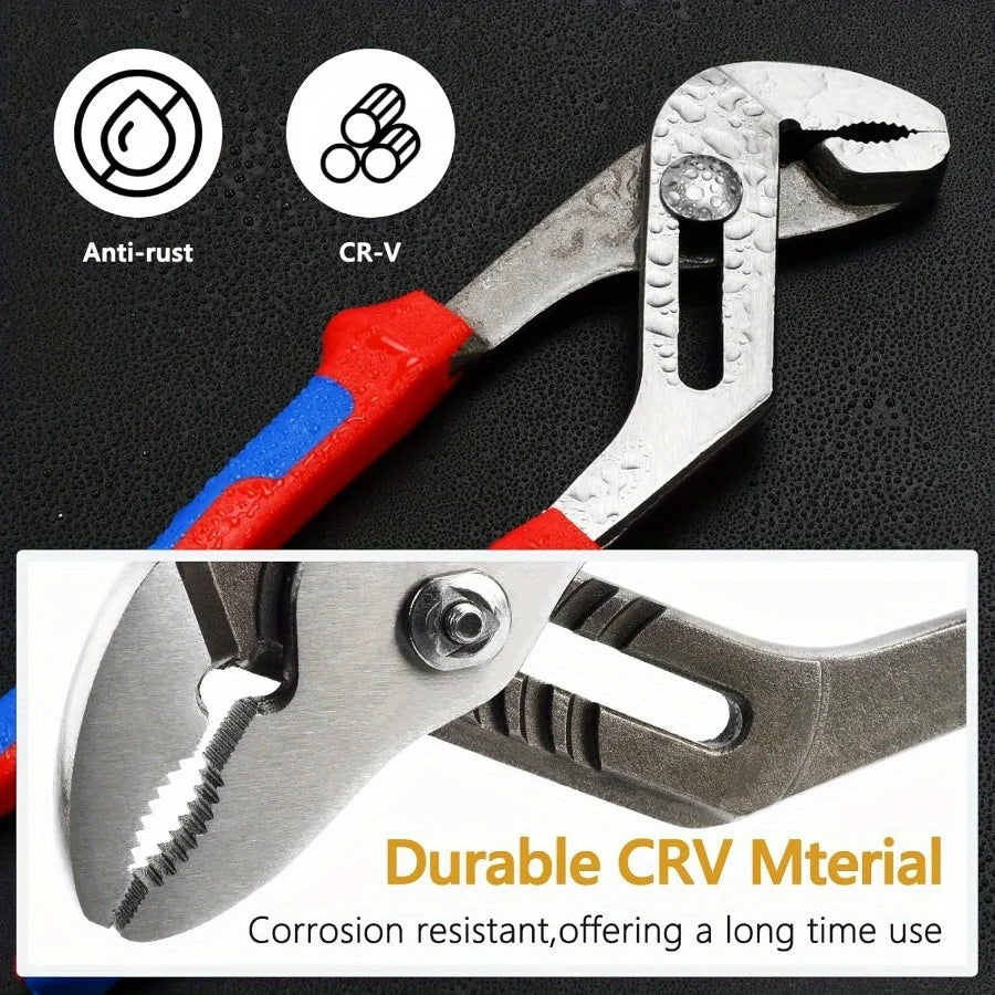 Professional Adjustable Tongue And Groove Pliers Set For Plumbing