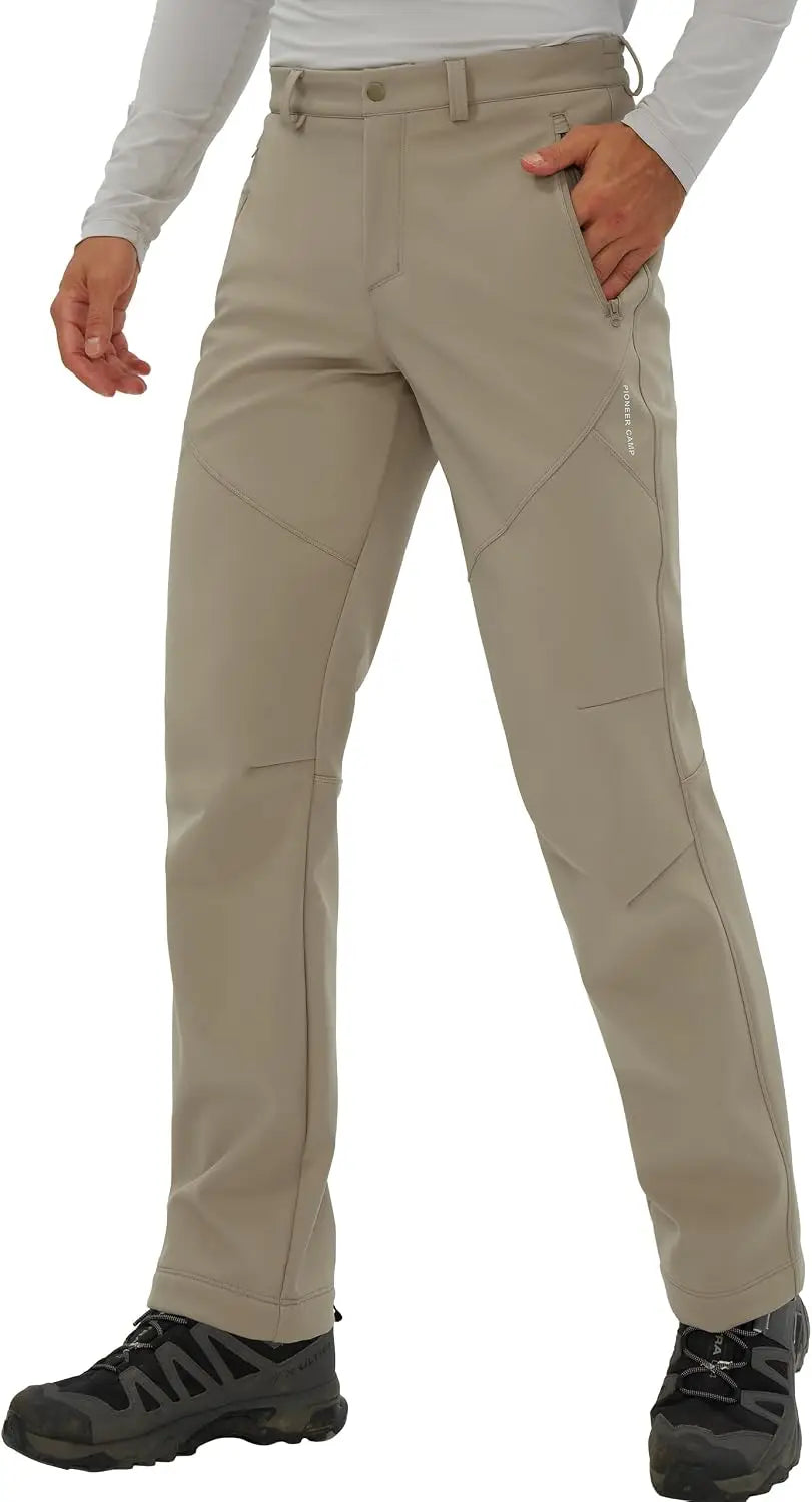 Pioneer Camp Men's Fleece Lined Softshell Hiking Pants